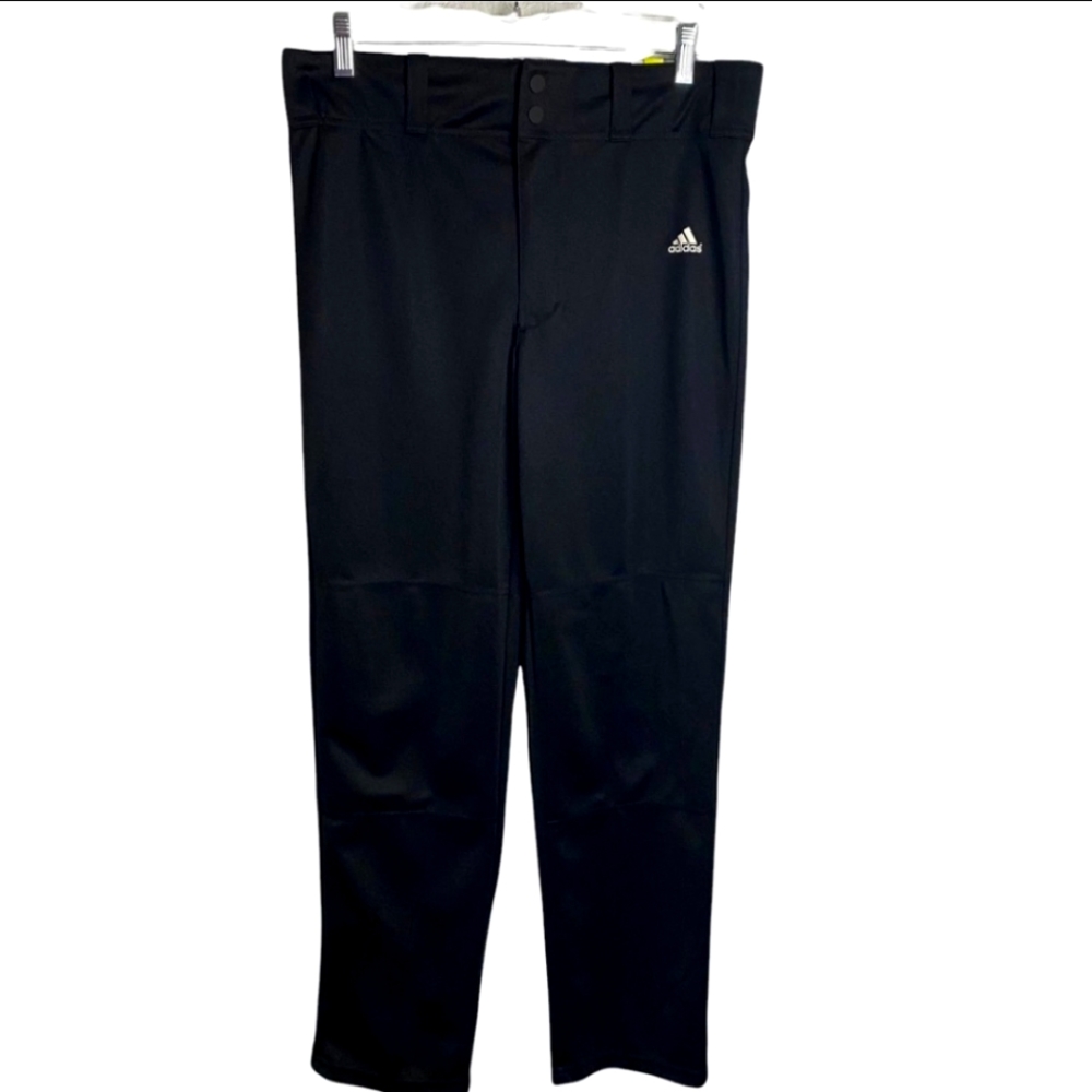 Adidas Men Slim Cleat Cut Soil Release Pants Baseball Black Size Large